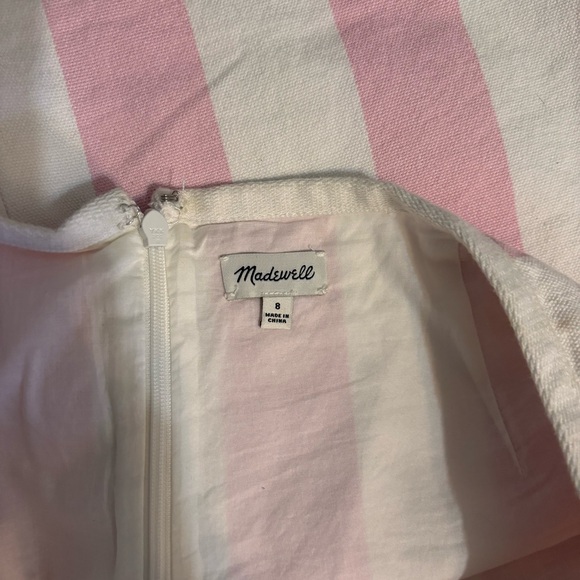 Madewell Pink and White Vertical-Striped Mini Skirt - Picture 6 of 8
